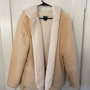Urban Outfitters Cream Teddy Jacket